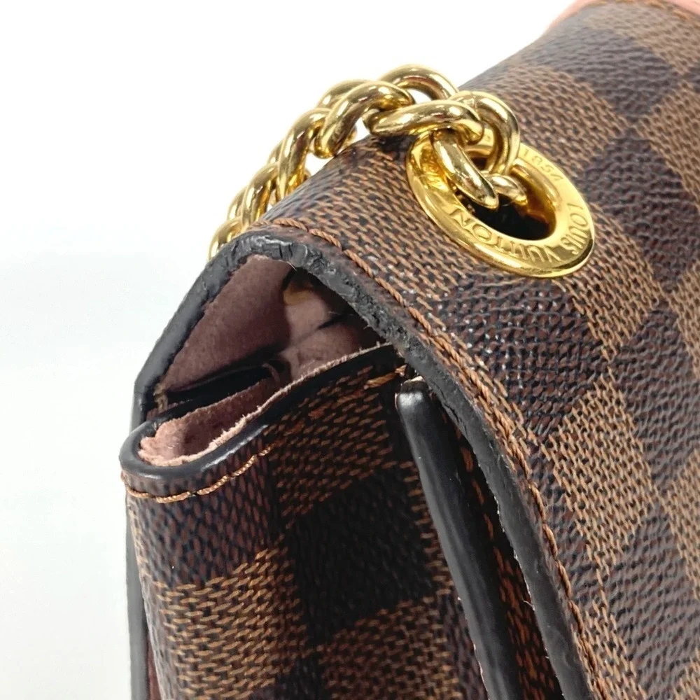 LOUIS VUITTON Authentic Brown Damier Canvas Pochette Shoulder Bag